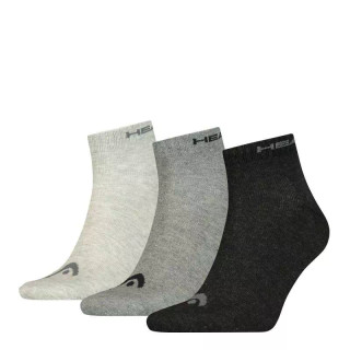 جوراب تنیس هد رنگبندی طوسی 3 جفت | QUARTER 3P UNISEX SOCKS